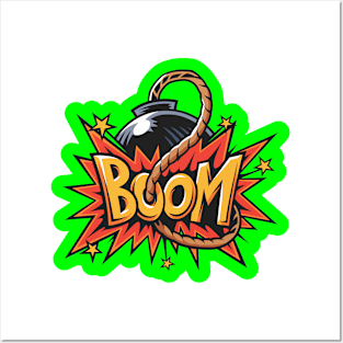 Boom Cartoon Style Posters and Art